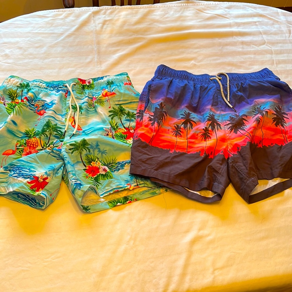 Mens swim trunks new without tags 2 for 1
